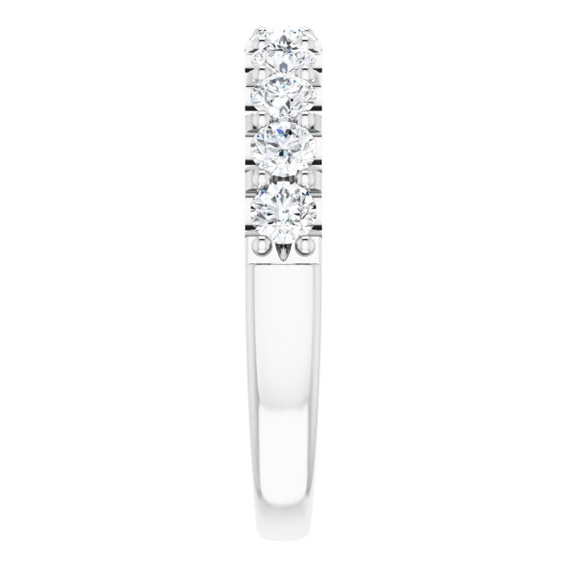 0.75 ct. Round Cut Diamond Wedding Band Classic Anniversary ring-VIRABYANI